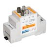Glass optical fiber RS232 repeater